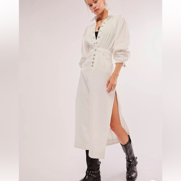 Free People Dresses & Skirts - Free People Mad Love Denim Midi